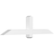 Ekena Millwork Eugene Architectural Grade PVC Gable Bracket, 60"W x 15"H x 4"D x 4"F, 6/12 Pitch GBP060X15X0404EUG00 - alternate 1